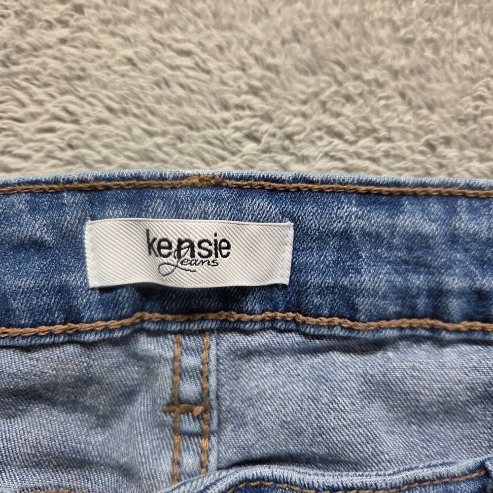 Kensie‎ Jeans Womens 6 / 28 Blue Cropped Straight Mid Rise Faded Denim - Picture 8 of 10